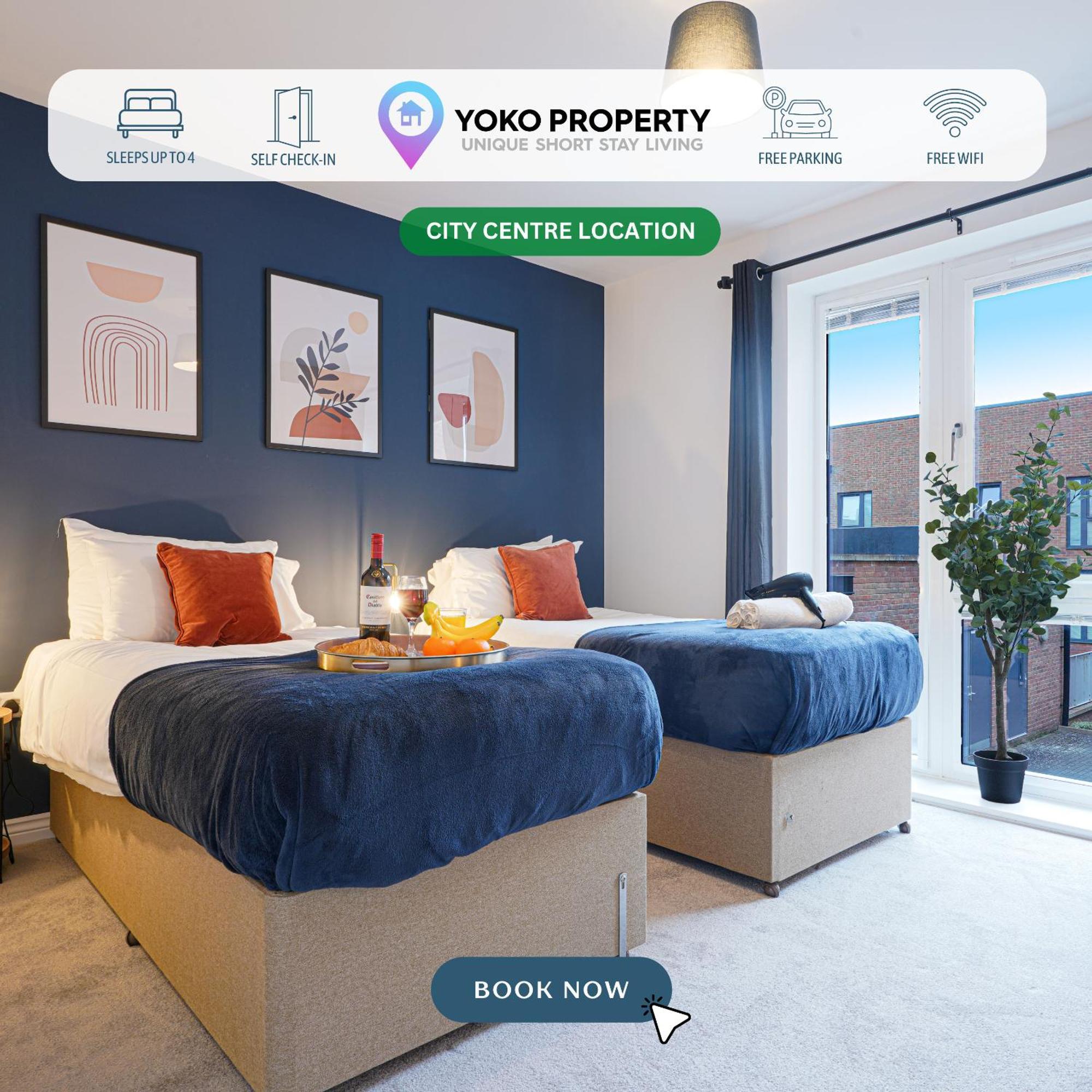 Luxury Campbell Park Apartments In Central Mk With Balcony, Free Parking & Smart Tv With Netflix By Yoko Property Milton Keynes Exteriör bild
